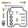 Carburetor repair kit for Yamaha YFM 350 # 2004-2011