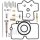 Carburetor repair kit for Yamaha YZ 250 F 4T # 2012-2013