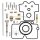 Carburetor repair kit for Yamaha WR 400 F # 2000