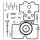 Carburetor repair kit for Honda CRF 450 X # 2007