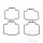Float chamber seal for Yamaha VP 300 YP 125 150 180 250 Majesty