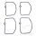Float chamber seal for Yamaha DT TDR 125 TZR 125 250 # 1987-2006