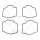 Float chamber seal for Kawasaki GPZ GT ZR 550 Z 400 550 # 1982-1986
