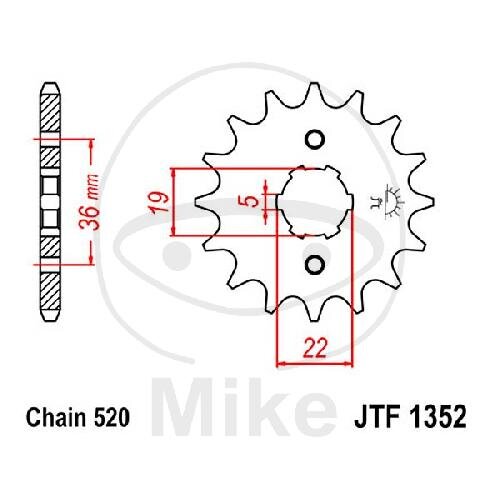 Pignone 13 Denti Divisione 520 per Honda TRX 300 EX Sportrax