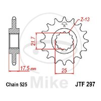 Pignone 16 Denti Divisione 525 per Honda CB 500 CB-1 400...