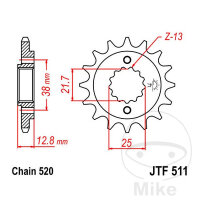 Ritzel 15 Z&auml;hne Teilung 520 f&uuml;r Kawasaki KL 650...
