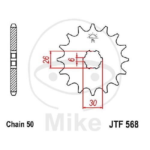 Pignon 18 Dents Division 530 pour Yamaha XS 650