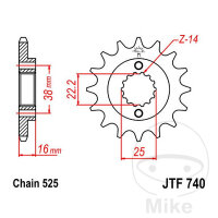 Ritzel 14 Z&auml;hne Teilung 525 f&uuml;r Ducati...