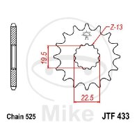 Ritzel 16 Z&auml;hne Teilung 525 f&uuml;r Suzuki GSF 400...