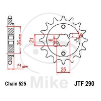 Pignon 14 Dents Division 525 pour Honda XBR 500