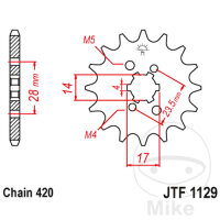 Pinion 15 Tooth Pitch 420 for Aprilia RS 50 RX 50 SX 50...
