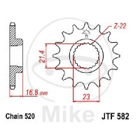 Pinion 15 Tooth Pitch 520 for Yamaha XJ 600 SN SH Diversion
