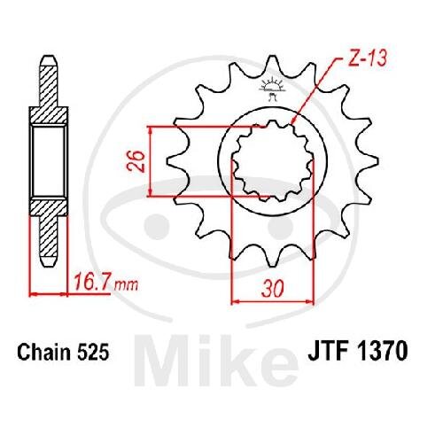 Pinion 14 Tooth Pitch 525 for Honda CB 600 650 CBF 600 CBR 600 650 900 1000