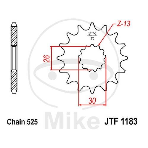 Pignone 18 Denti Divisione 525 per Triumph America 865 Bonneville 800 865
