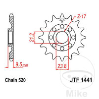 Ritzel 13 Z&auml;hne Teilung 520 f&uuml;r Suzuki RM-Z 450...