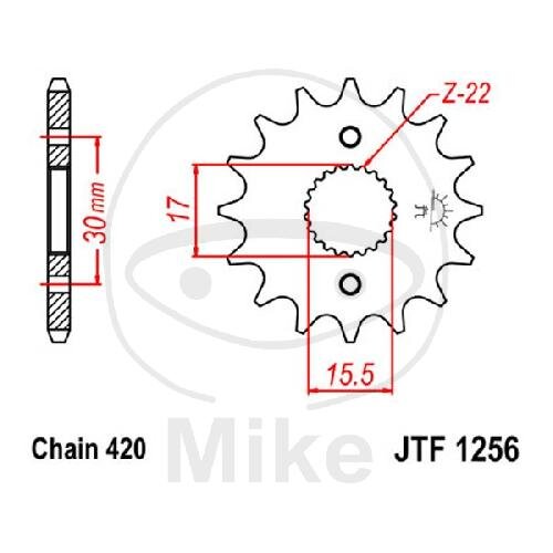 Pignone 14 Denti Divisione 420 per Honda CR 80 85 R CRF 50 70 F XR 50 70 R