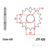 Pignon 12 Dents Division 428 pour Kreidler Enduro 125...