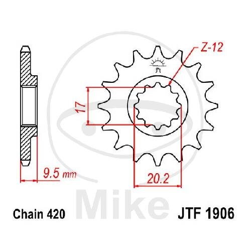 Pignone 13 Denti Divisione 420 per Husqvarna CR 65 TC 65 KTM SX 65