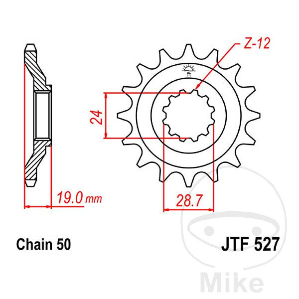 RITZEL 17Z TEIL 530 FEINVERZ INNEND 24/28.5