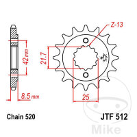 Ritzel 15 Z&auml;hne Teilung 520 f&uuml;r Kawasaki BJ 250...