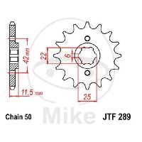 Ritzel 16 Z&auml;hne Teilung 530 f&uuml;r Honda CB 450 N...