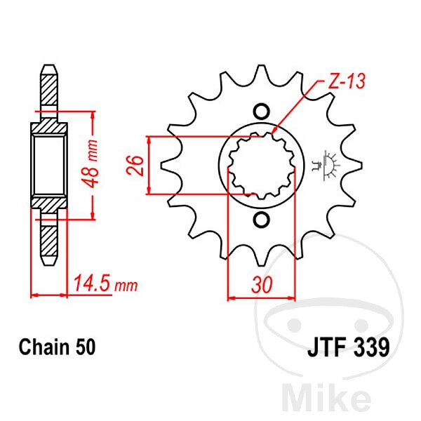 Pignon 16 Dents Division 530 pour Honda CB 750 900 1000 1100 1300 CBR 1100
