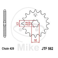Pinion 10 Tooth Pitch 420 for Kawasaki KFX 50 Suzuki LT-Z...