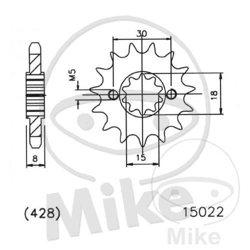 Pignone 13 Denti Divisione 428 per Hercules ZX 50 Sachs ZX 50