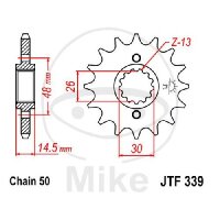 Ritzel 18 Z&auml;hne Teilung 530 f&uuml;r Honda CB 750...