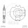 Pignone 15 Denti Divisione 415 per Hercules M1 25 Optima 50 Prima 25 Supra 50