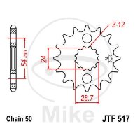 Ritzel 18 Z&auml;hne Teilung 530 f&uuml;r Kawasaki GPZ...