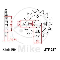 Ritzel 15 Z&auml;hne Teilung 520 f&uuml;r Honda CRF 150...
