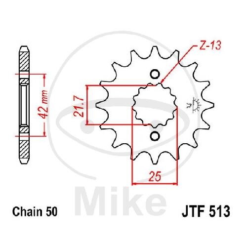 Pignone 14 Denti Divisione 530 per Kawasaki GPX 600 750 R VN 800 Suzuki GSF 650 1200