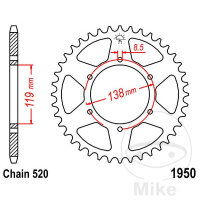 Pignon de cha&icirc;ne  48 dents pas 520 119 / 138 pour...