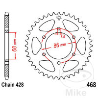 Sprocket  36 teeth pitch 428 068 / 086 for Kawasaki BN...