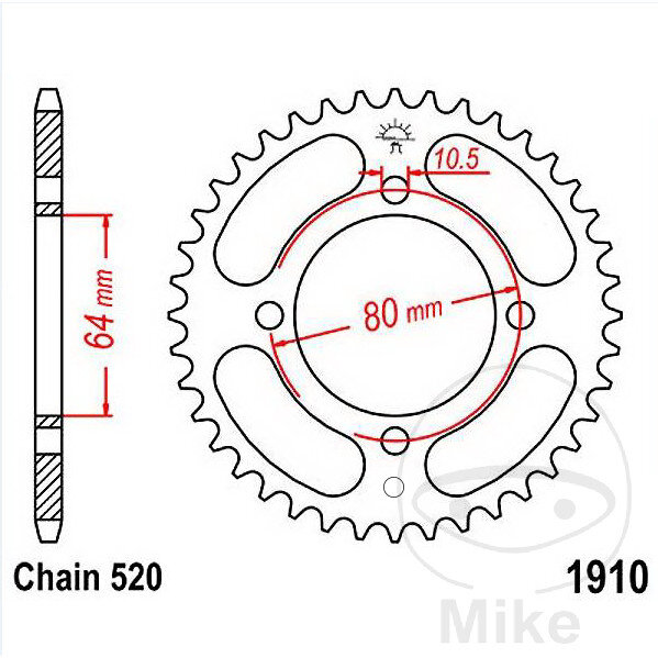 Sprocket  32 teeth pitch 520 064 / 080