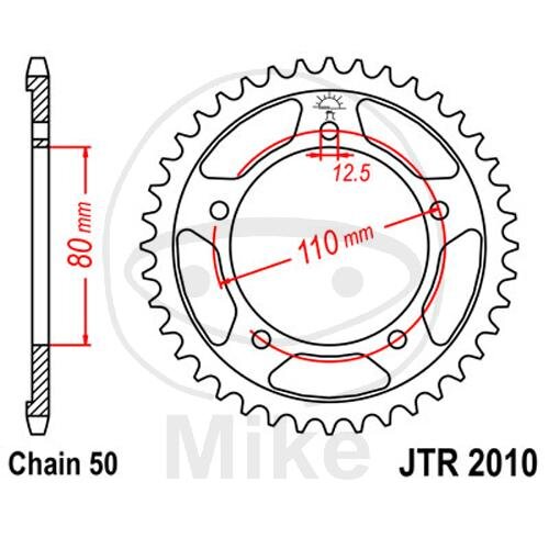 Sprocket  49 teeth pitch 530 080 / 110