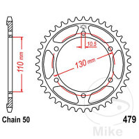 Sprocket  41 teeth pitch 530 110 / 130