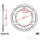 Sprocket  44 teeth pitch 530 120 / 140