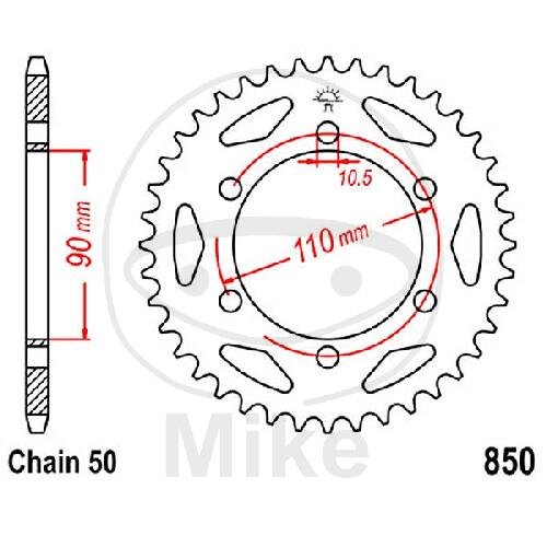 Sprocket  31 teeth pitch 530 090 / 110