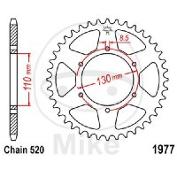 Sprocket  48 teeth pitch 520 110 / 130