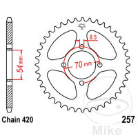 Sprocket  34 teeth pitch 420 054 / 070