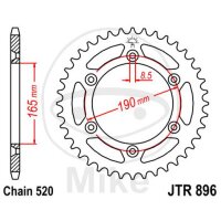 Sprocket  48 teeth pitch 520 165 / 190