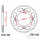 Pignone  60 denti passo 420 100 / 120