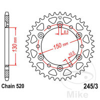 Pignon de cha&icirc;ne  42 dents pas 520 130 / 150