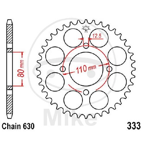Sprocket  41 teeth pitch 630 080 / 110