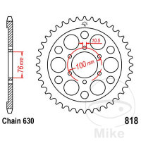 Sprocket  41 teeth pitch 630 076 / 100