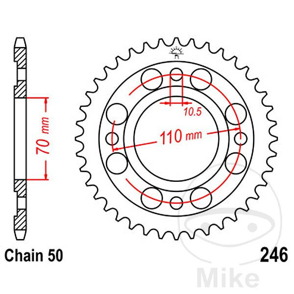 Pignone  35 denti passo 530 070 / 110