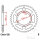Pignone  47 denti passo 520 136 / 154