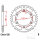 Pignone  51 denti passo 520 130 / 152